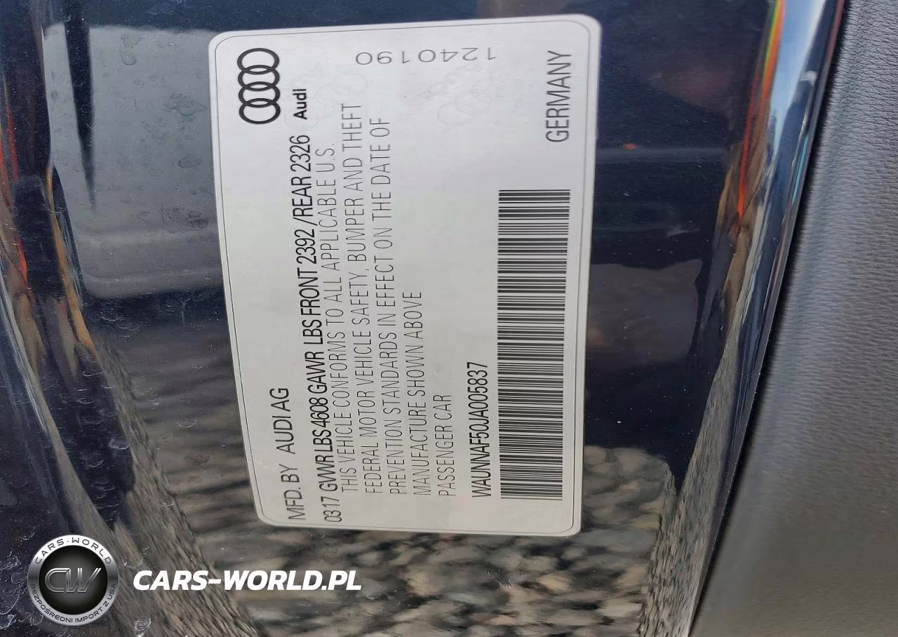 2018 Audi A5 Premium VIN:WAUNNAF50JA005837 - 12