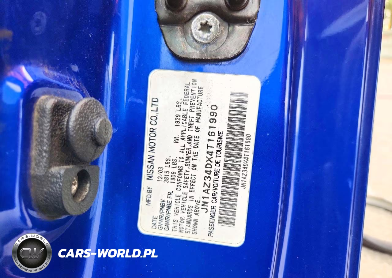 2004 Nissan 350Z Base VIN:JN1AZ34DX4T161990 - 13