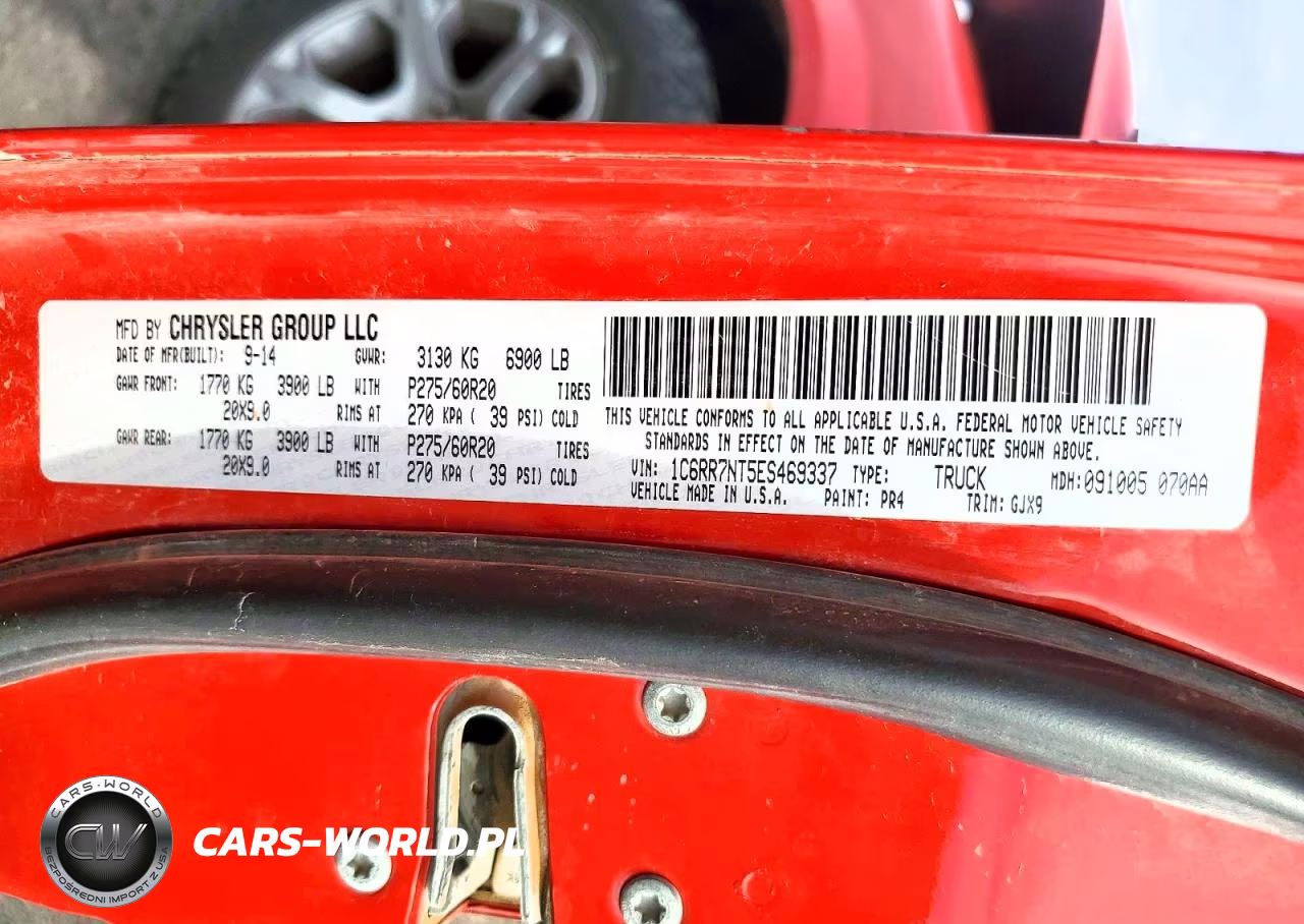 2014 Ram 1500 Laramie VIN:1C6RR7NT5ES469337 - 12