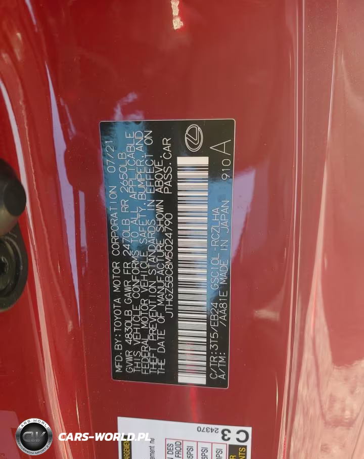 2021 Lexus Rc 350 Base VIN:JTHGZ5BC8M5024790 - 12