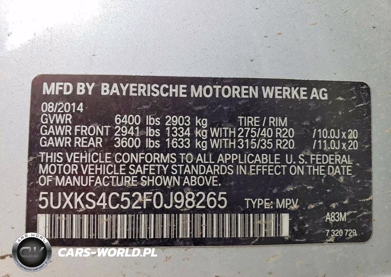 2015 BMW X5 xDrive35D VIN:5UXKS4C52F0J98265 - 13