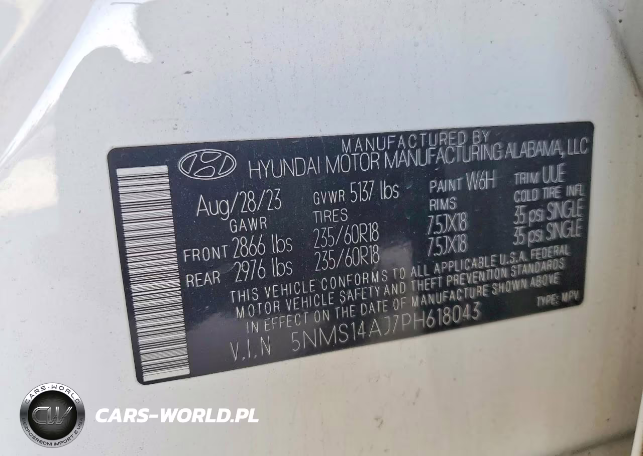 2023 Hyundai Santa Fe Se VIN:5NMS14AJ7PH618043 - 12