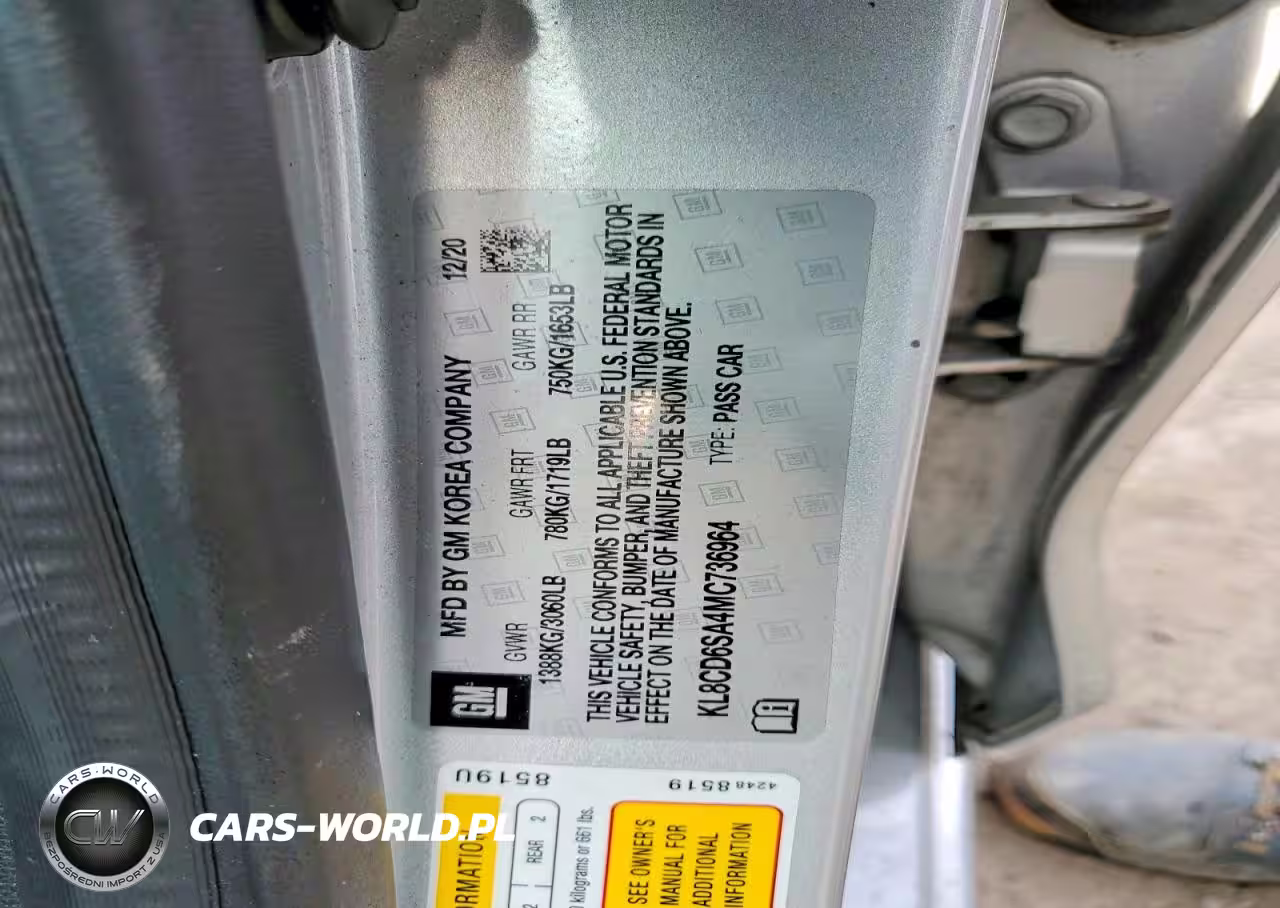2021 Chevrolet Spark 1Lt VIN:KL8CD6SA4MC736964 - 12