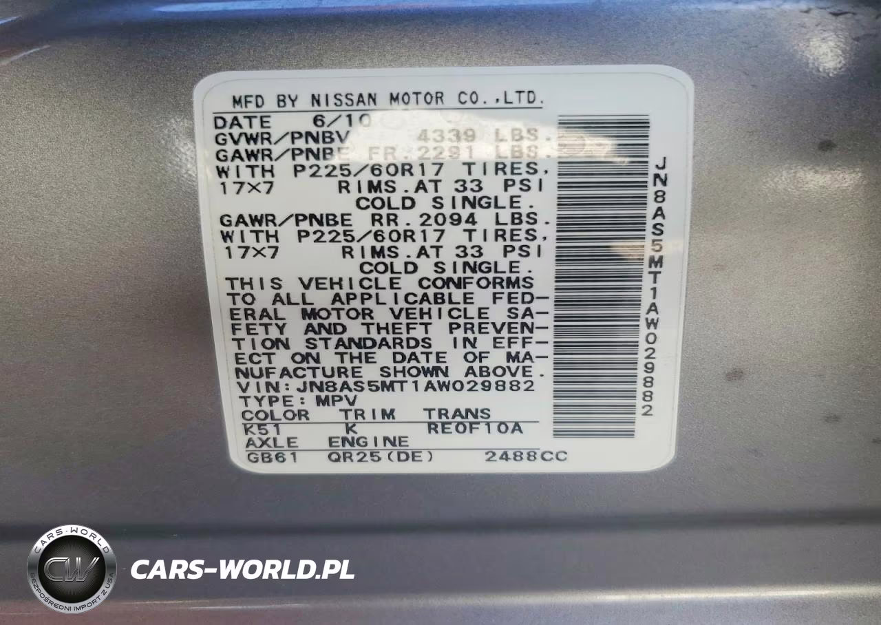 2010 Nissan Rogue S VIN:JN8AS5MT1AW029882 - 12