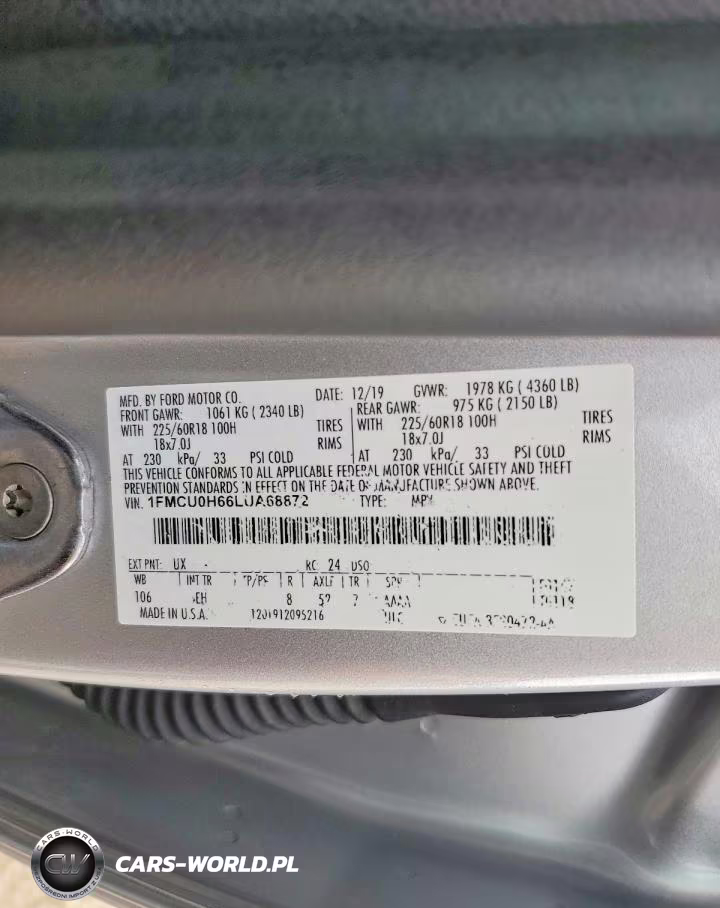 2020 Ford Escape Sel VIN:1FMCU0H66LUA68872 - 13