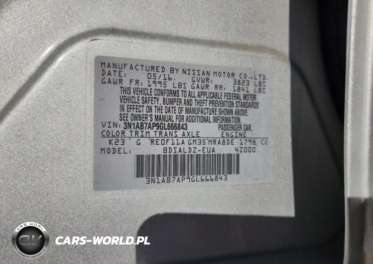 2016 Nissan Sentra S VIN:3N1AB7AP9GL666843 - 12