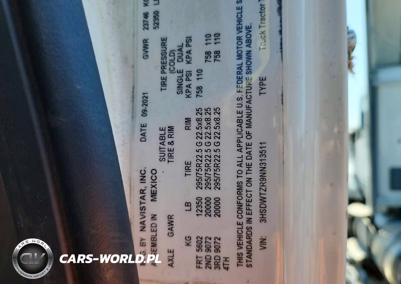 2022 International Rh613 Semi Truck VIN:3HSDWTZR9NN313511 - 10