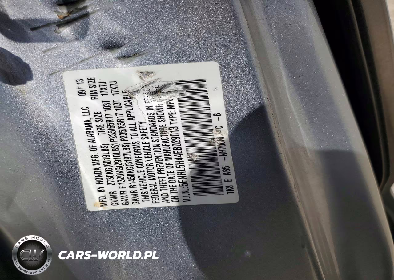 2014 Honda Odyssey Ex VIN:5FNRL5H44EB029013 - 13