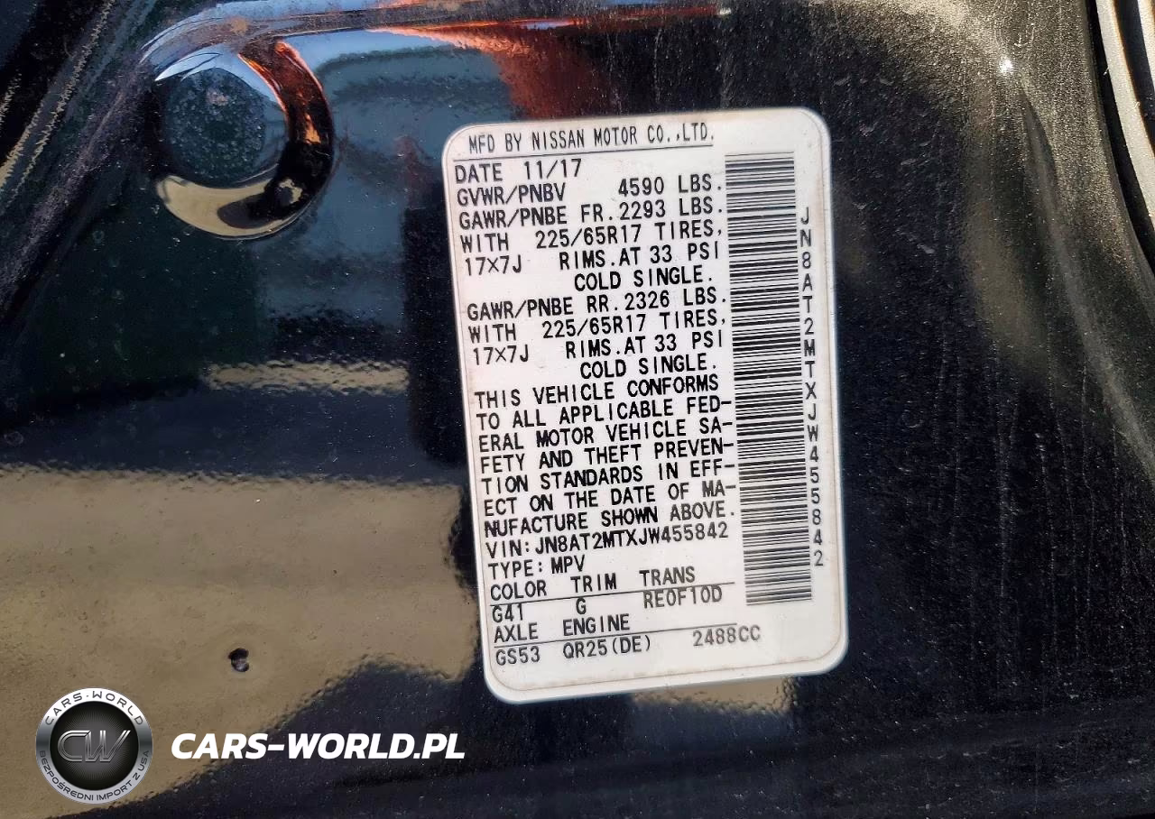 2018 Nissan Rogue S VIN:JN8AT2MTXJW455842 - 13
