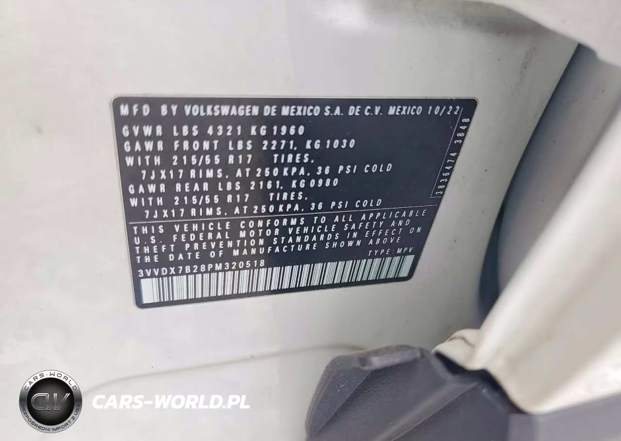 2023 Volkswagen Taos S VIN:3VVDX7B28PM320518 - 13