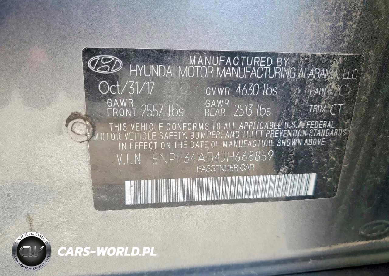 2018 Hyundai Sonata Limited 2.0T VIN:5NPE34AB4JH668859 - 12