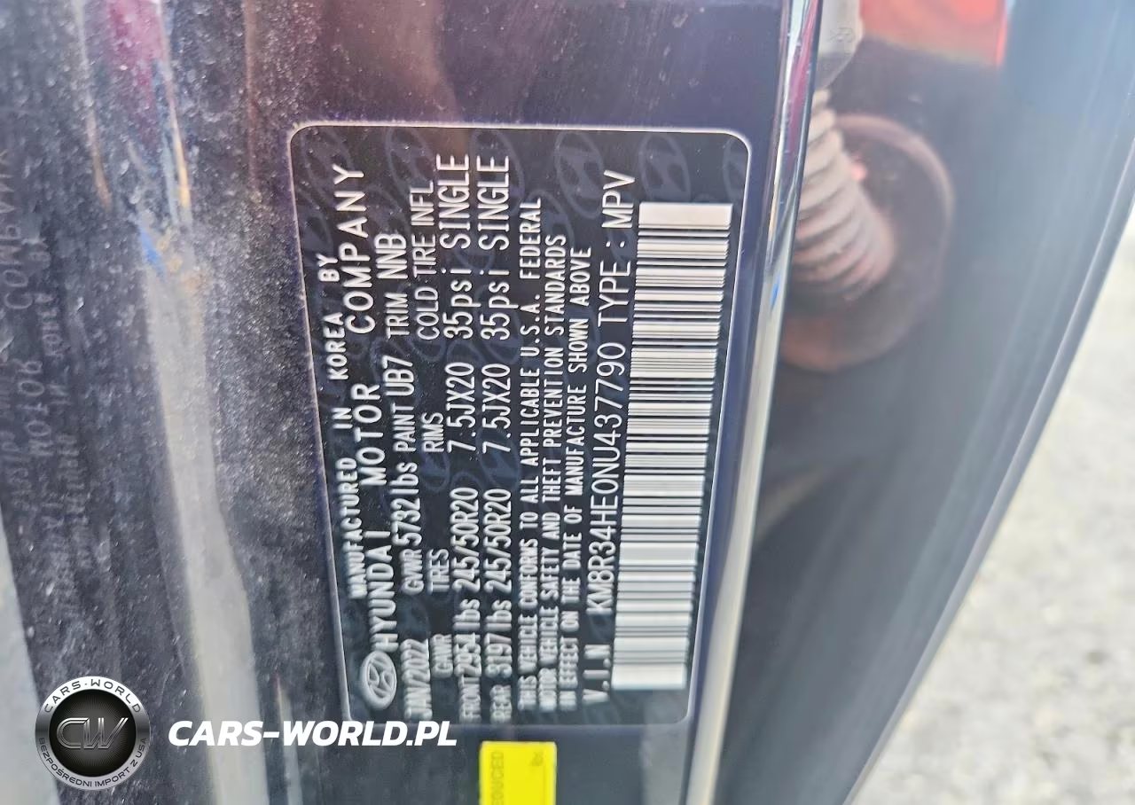 2022 Hyundai Palisade Sel VIN:KM8R34HE0NU437790 - 13