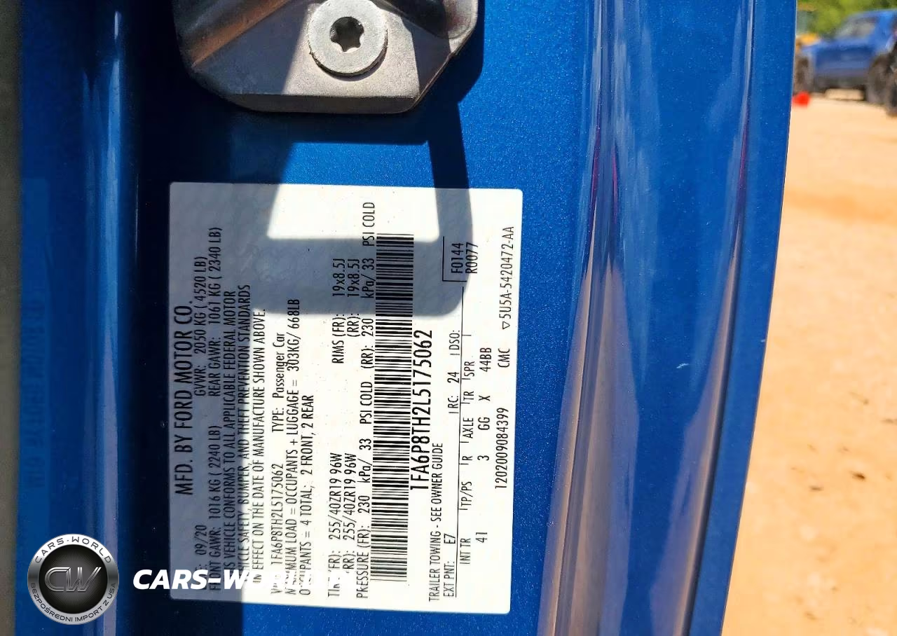 2020 Ford Mustang VIN:1FA6P8TH2L5175062 - 12