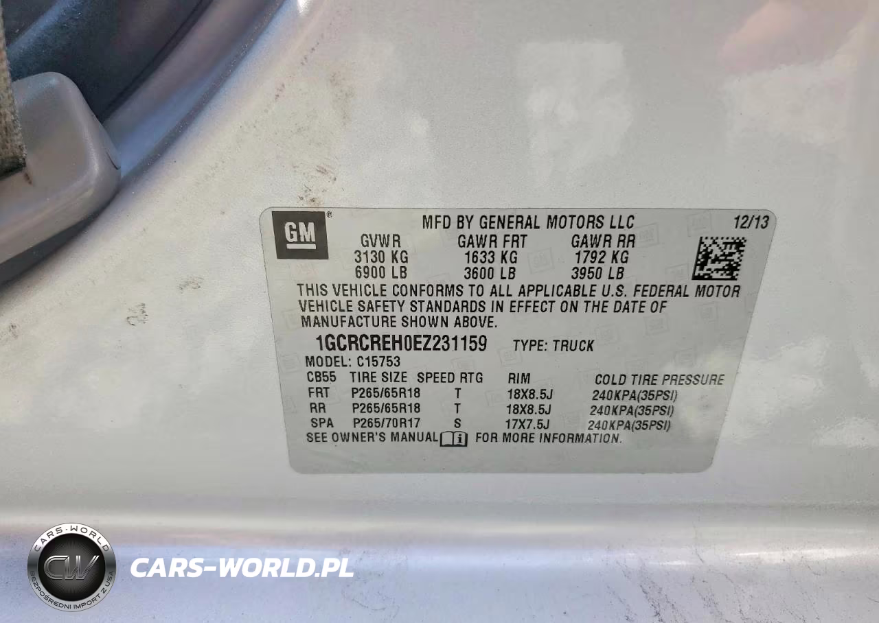 2014 Chevrolet Silverado C1500 Lt VIN:1GCRCREH0EZ231159 - 12