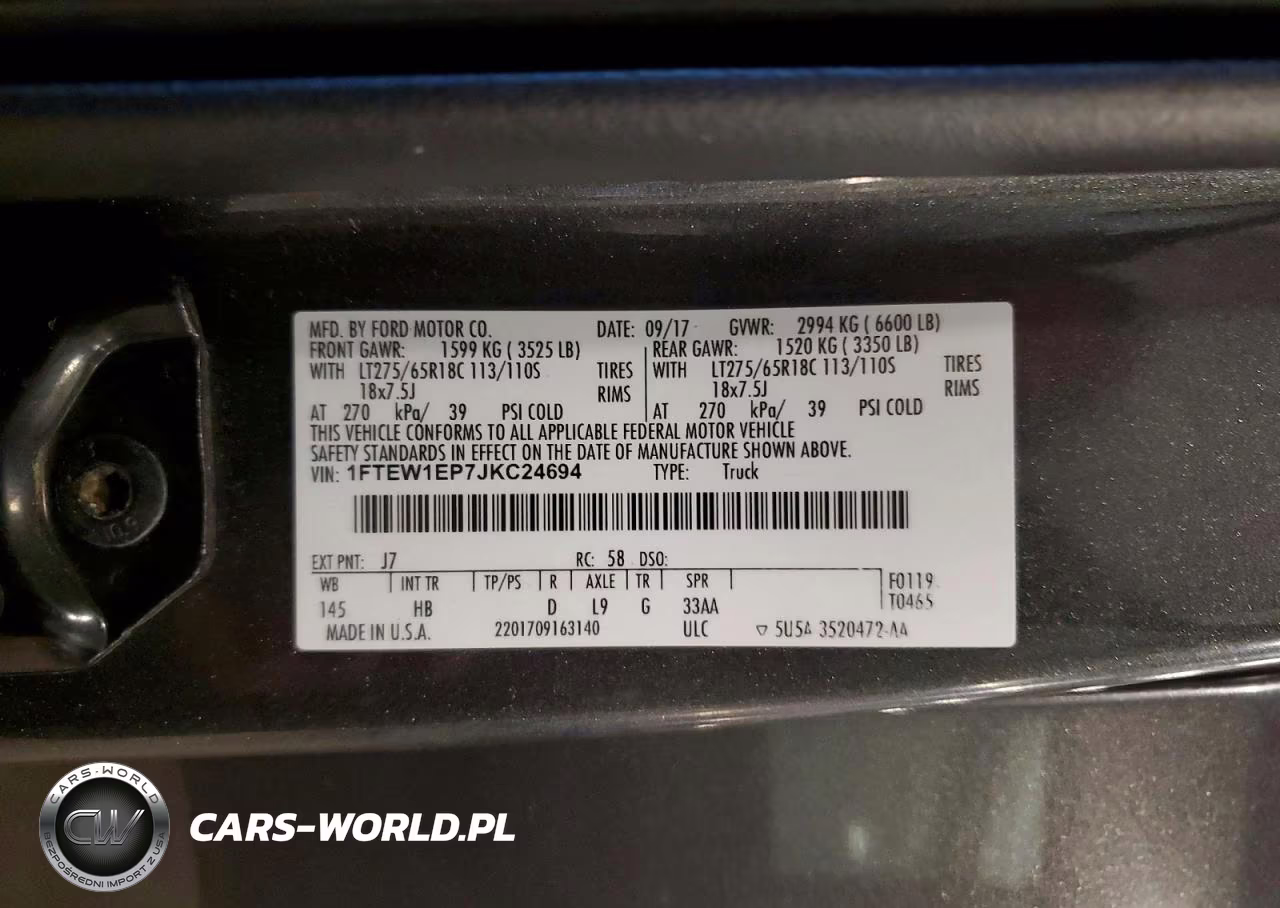 2018 Ford F150 Supercrew VIN:1FTEW1EP7JKC24694 - 12