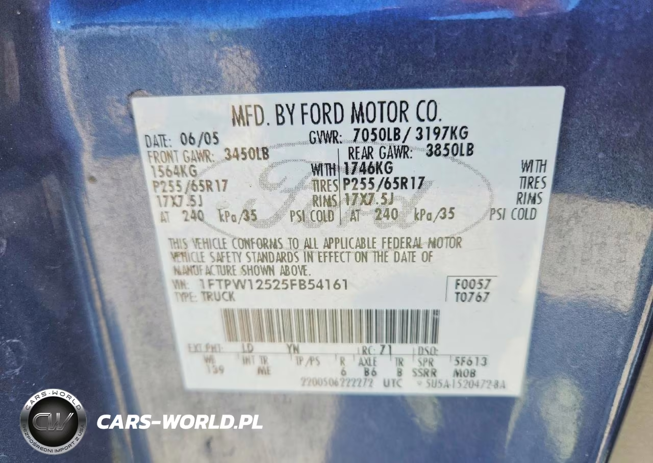 2005 Ford F150 Supercrew VIN:1FTPW12525FB54161 - 12