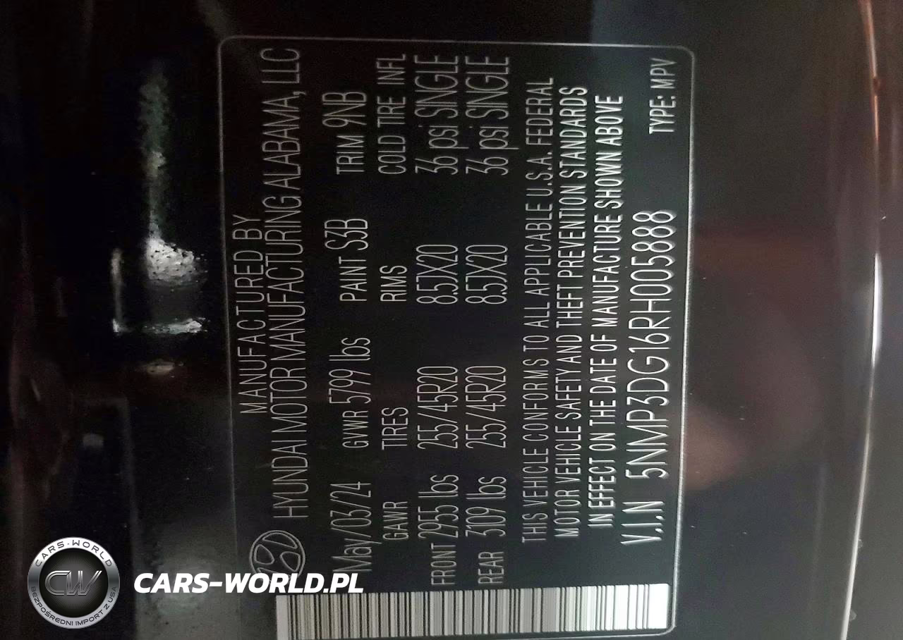 2024 Hyundai Santa Fe Limited VIN:5NMP3DG16RH005888 - 13