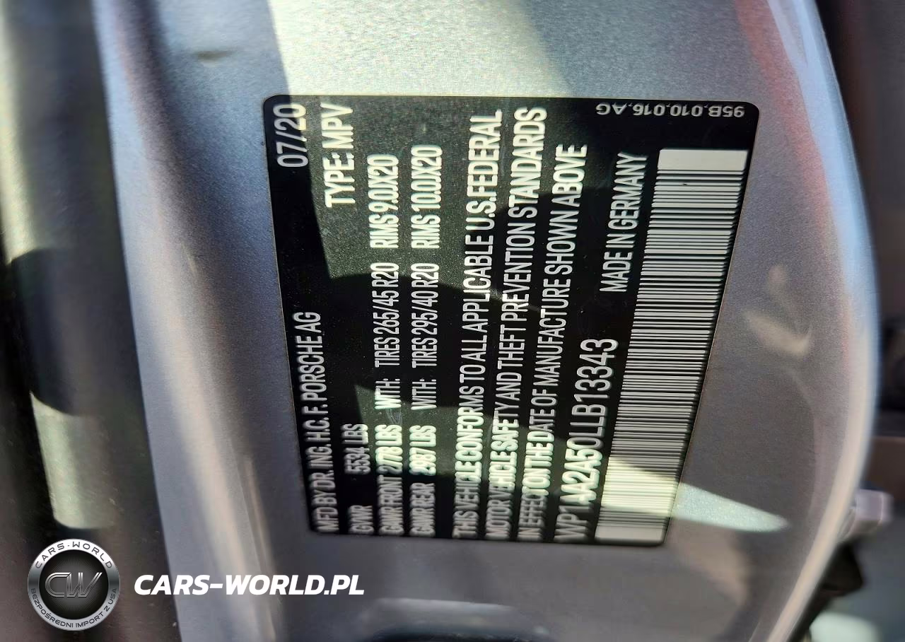 2020 Porsche Macan VIN:WP1AA2A50LLB13343 - 12