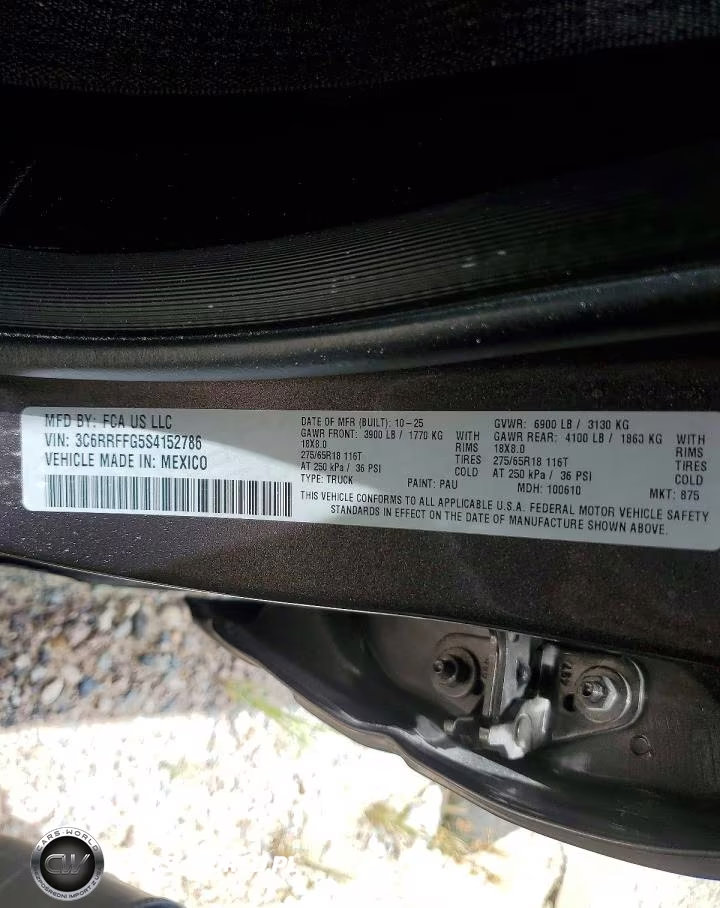 2025 Ram 1500 Big Horn VIN:3C6RRFFG5S4152786 - 12