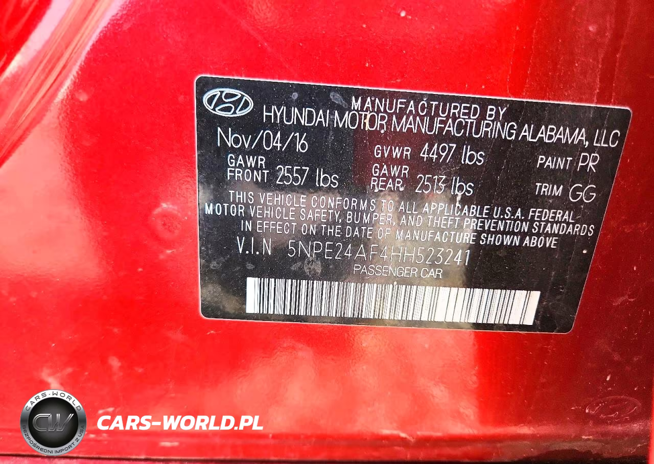 2017 Hyundai Sonata Se VIN:5NPE24AF4HH523241 - 12