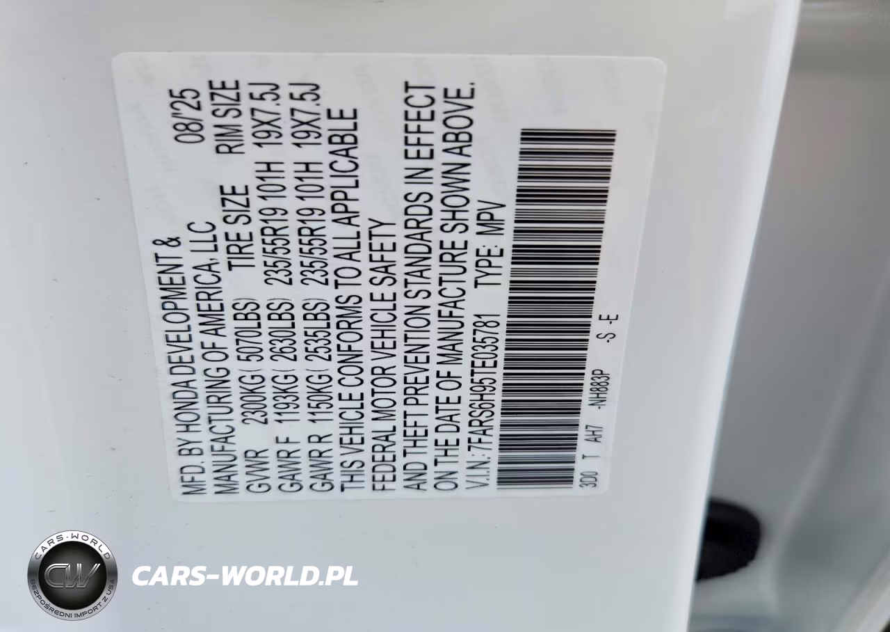 2026 Honda Cr-V Sport Touring VIN:7FARS6H95TE035781 - 14
