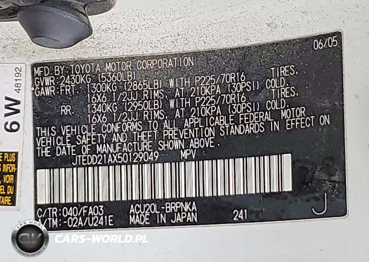 2005 Toyota Highlander Base VIN:JTEDD21AX50129049 - 13