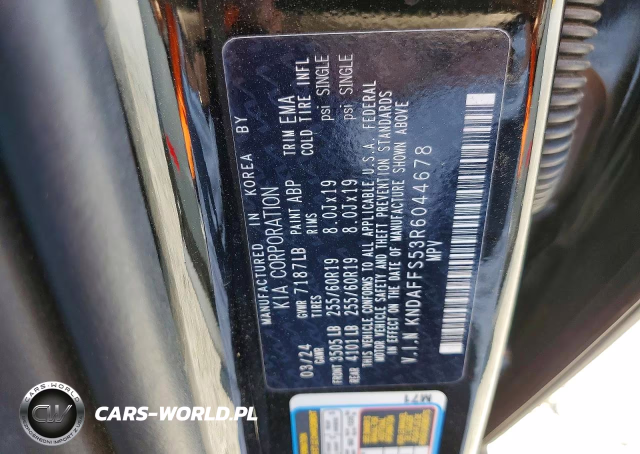 2024 Kia Ev9 Wind VIN:KNDAFFS53R6044678 - 13