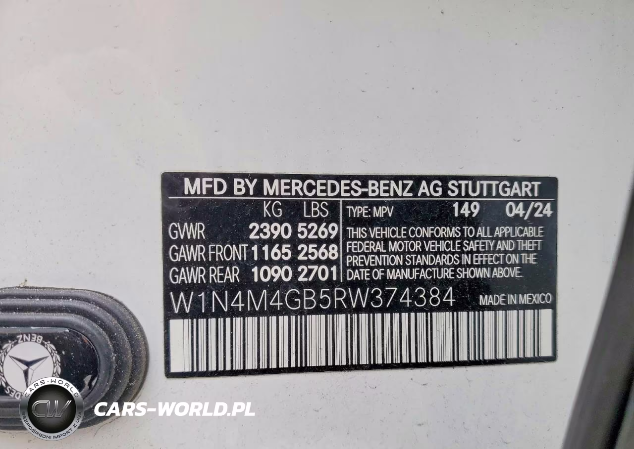 2024 Mercedes-Benz Glb 250 VIN:W1N4M4GB5RW374384 - 13