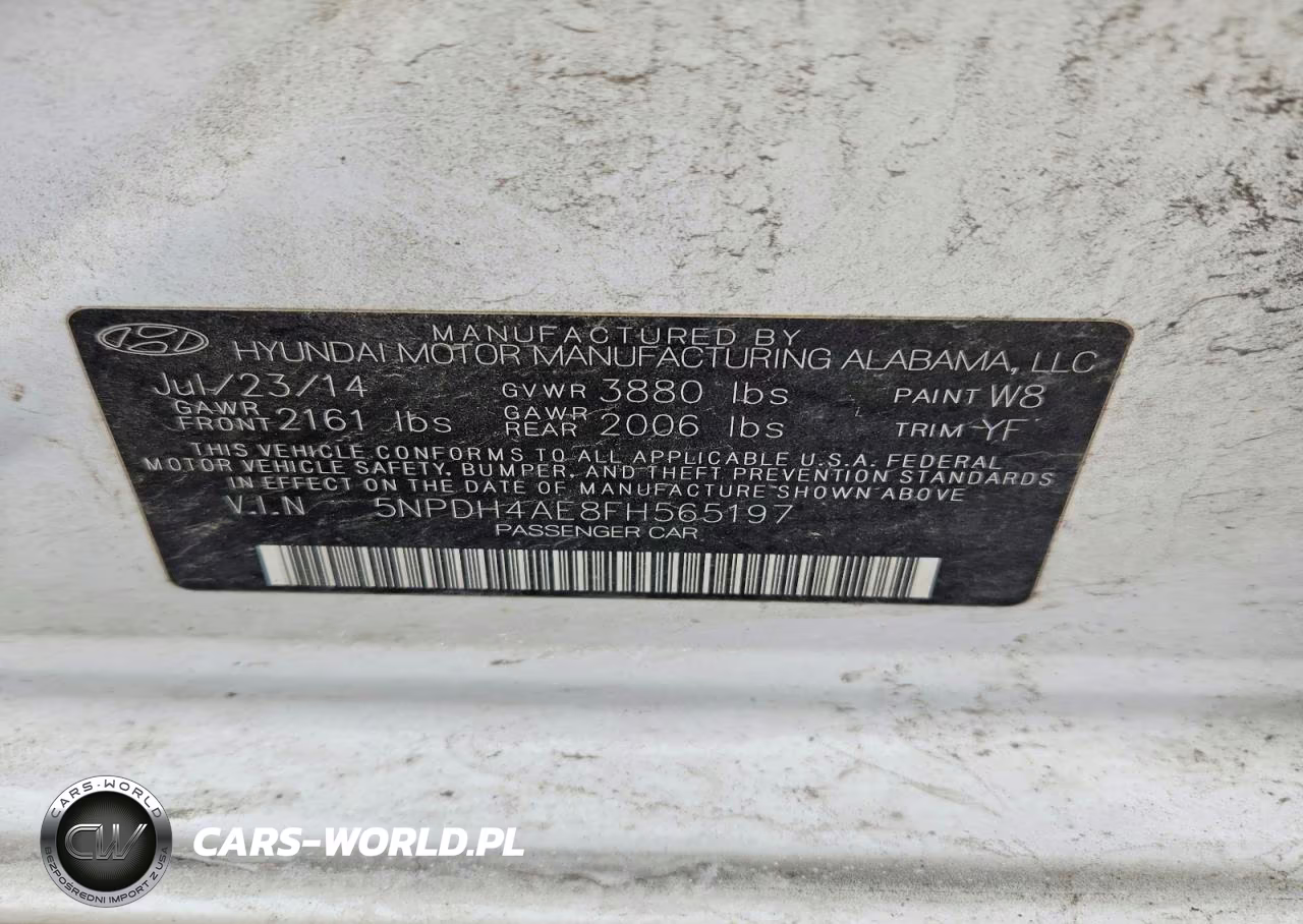 2015 Hyundai Elantra Se VIN:5NPDH4AE8FH565197 - 13