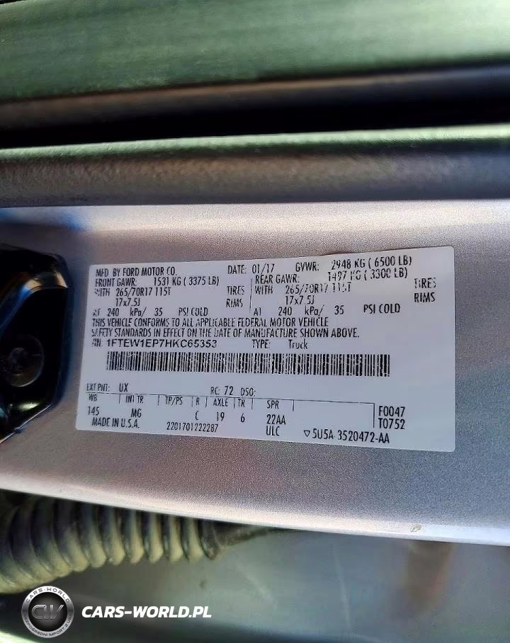 2017 Ford F150 Supercrew VIN:1FTEW1EP7HKC65353 - 13