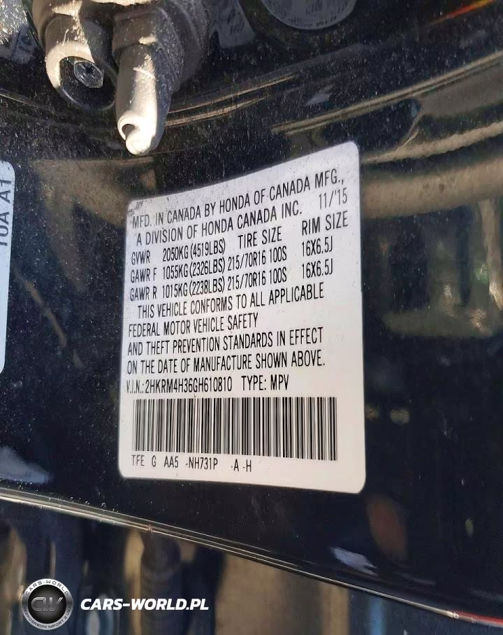 2016 Honda Cr-V Lx VIN:2HKRM4H36GH610810 - 13