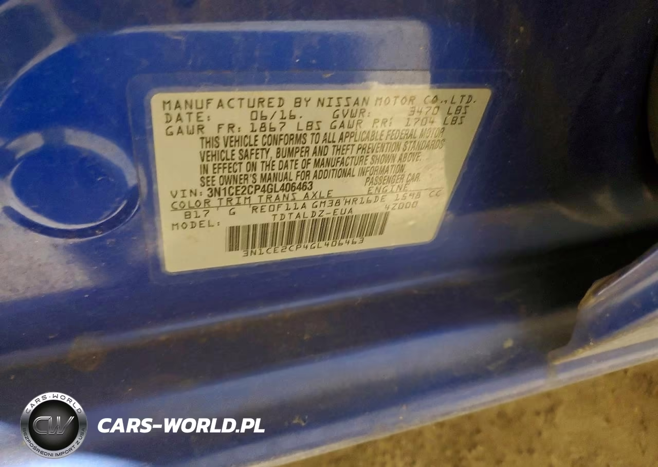 2016 Nissan Versa Note S VIN:3N1CE2CP4GL406463 - 14
