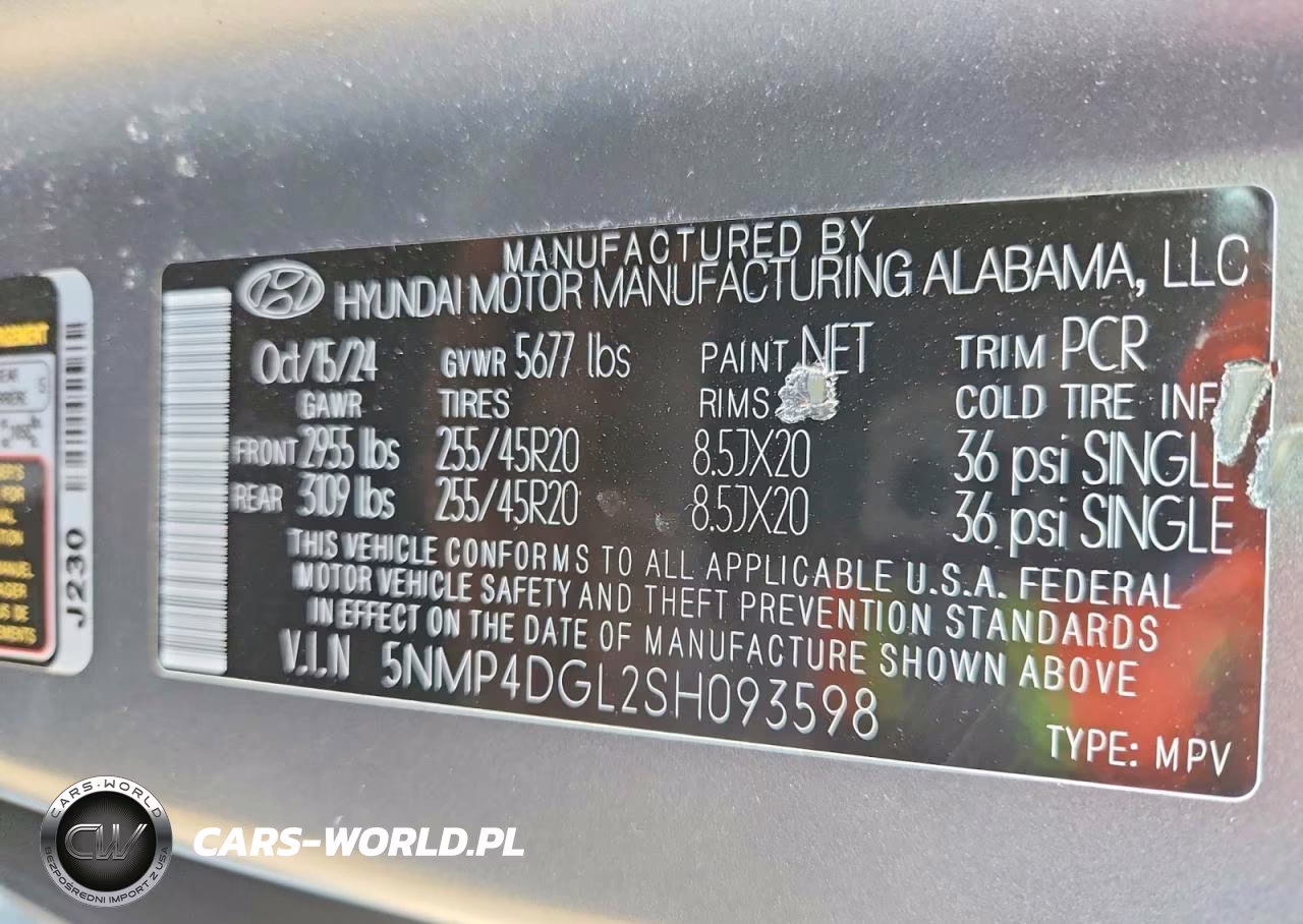 2025 Hyundai Santa Fe Limited VIN:5NMP4DGL2SH093598 - 13