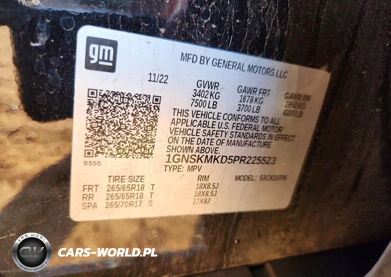 2023 Chevrolet Tahoe K1500 Ls VIN:1GNSKMKD5PR225523 - 14
