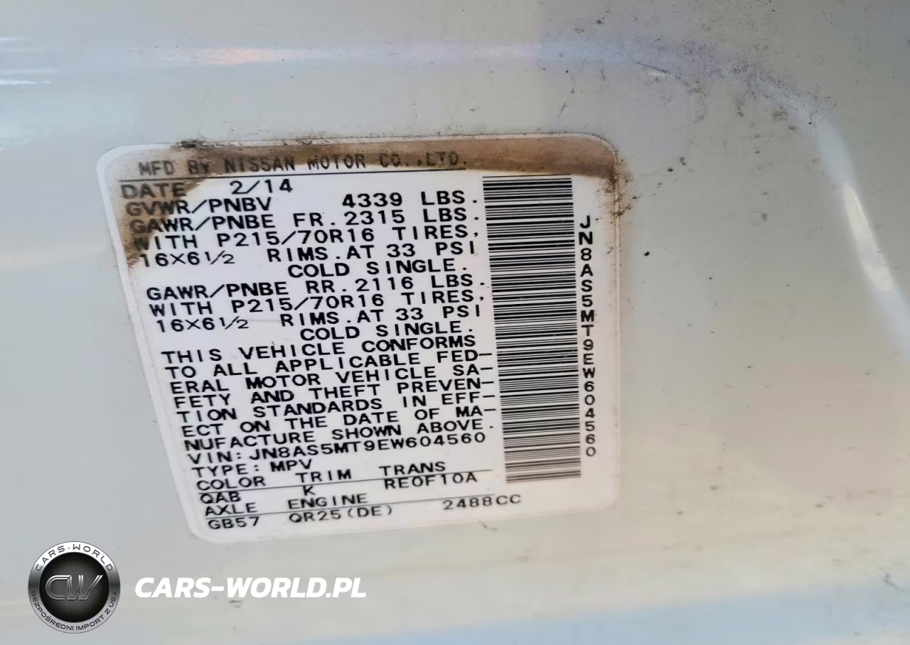 2014 Nissan Rogue Select S VIN:JN8AS5MT9EW604560 - 13