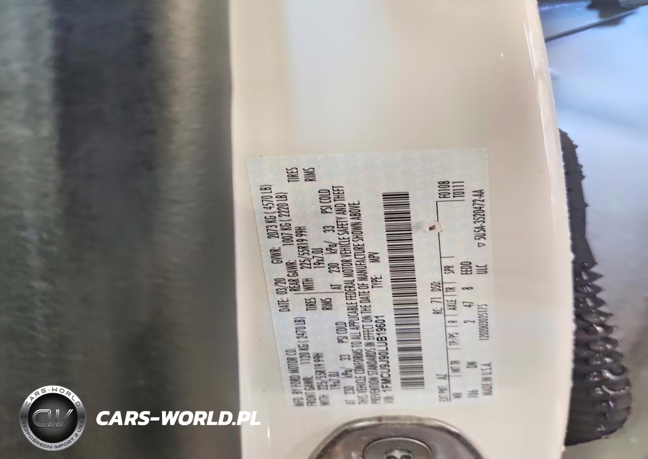 2020 Ford Escape Titanium VIN:1FMCU9J90LUB19601 - 14