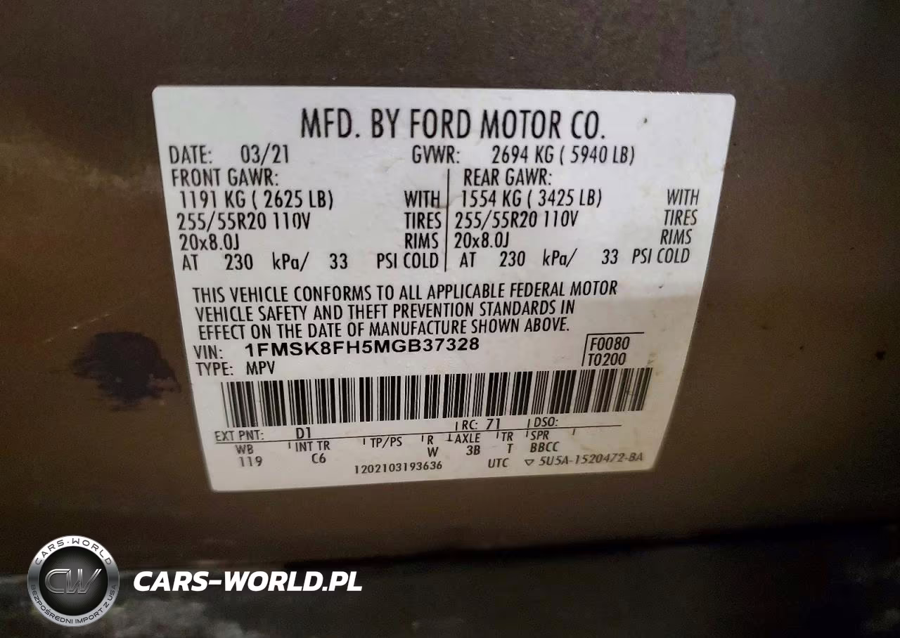 2021 Ford Explorer Limited VIN:1FMSK8FH5MGB37328 - 13