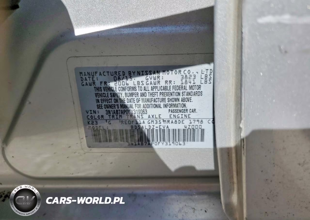 2015 Nissan Sentra S VIN:3N1AB7AP0FY319063 - 12
