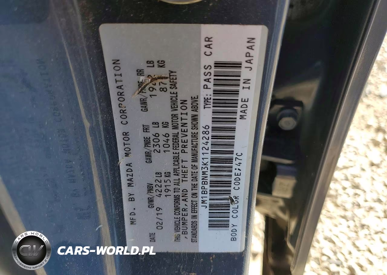2019 Mazda 3 Premium VIN:JM1BPBNM3K1124286 - 12