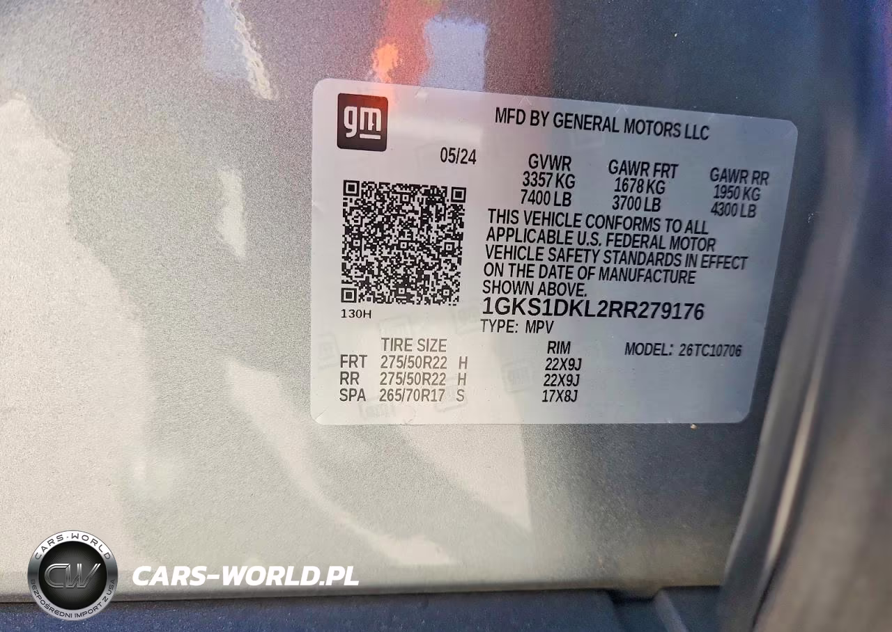 2024 GMC Yukon Denali VIN:1GKS1DKL2RR279176 - 14