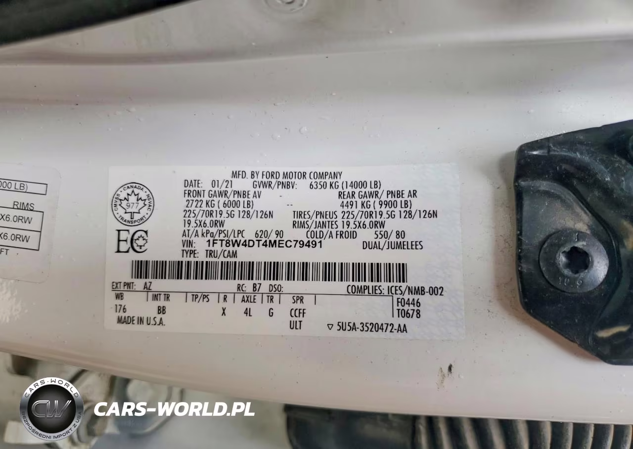 2021 Ford F450 Super Duty VIN:1FT8W4DT4MEC79491 - 13
