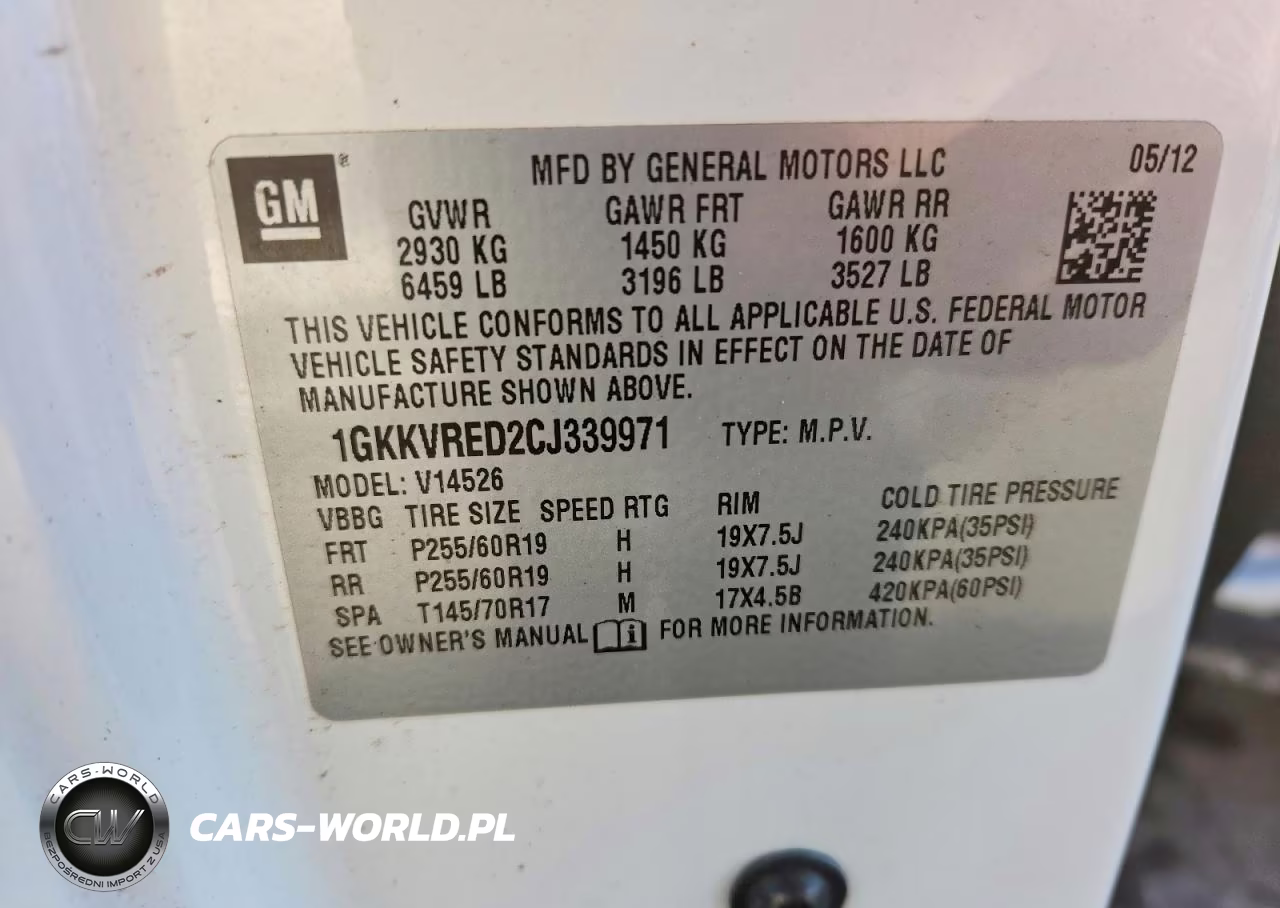 2012 GMC Acadia Slt-1 VIN:1GKKVRED2CJ339971 - 13