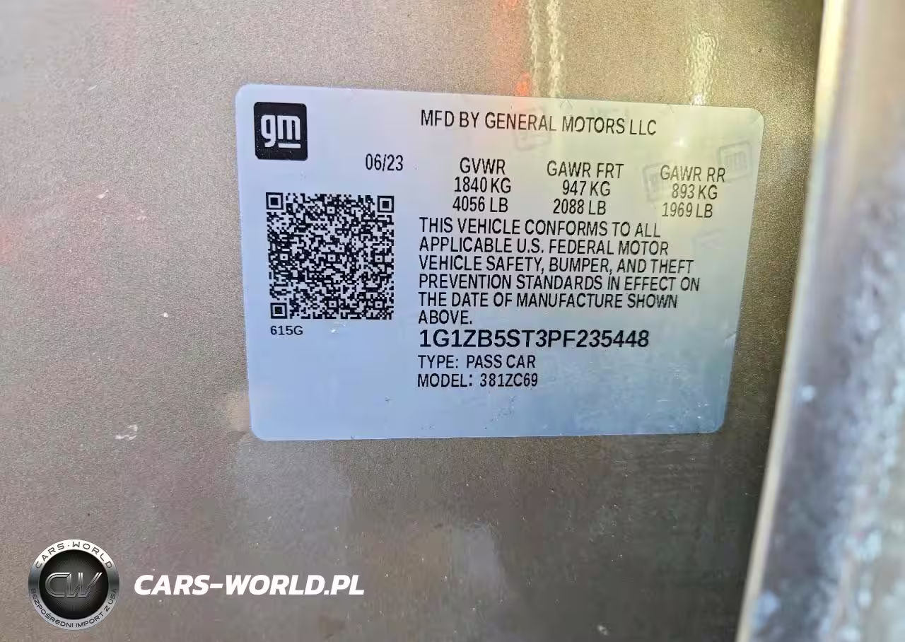 2023 Chevrolet Malibu Ls VIN:1G1ZB5ST3PF235448 - 12