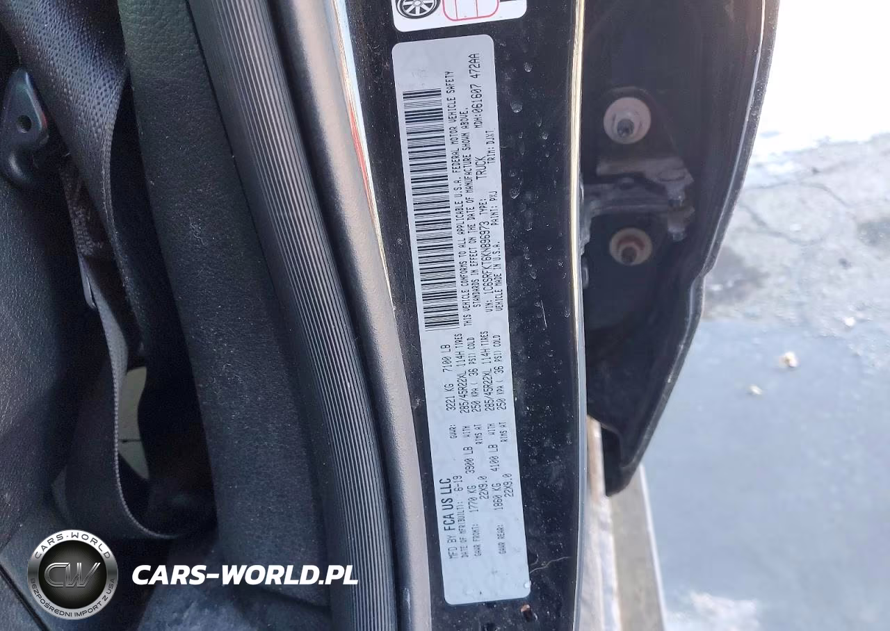 2019 Ram 1500 Longhorn VIN:1C6SRFKT6KN896973 - 12