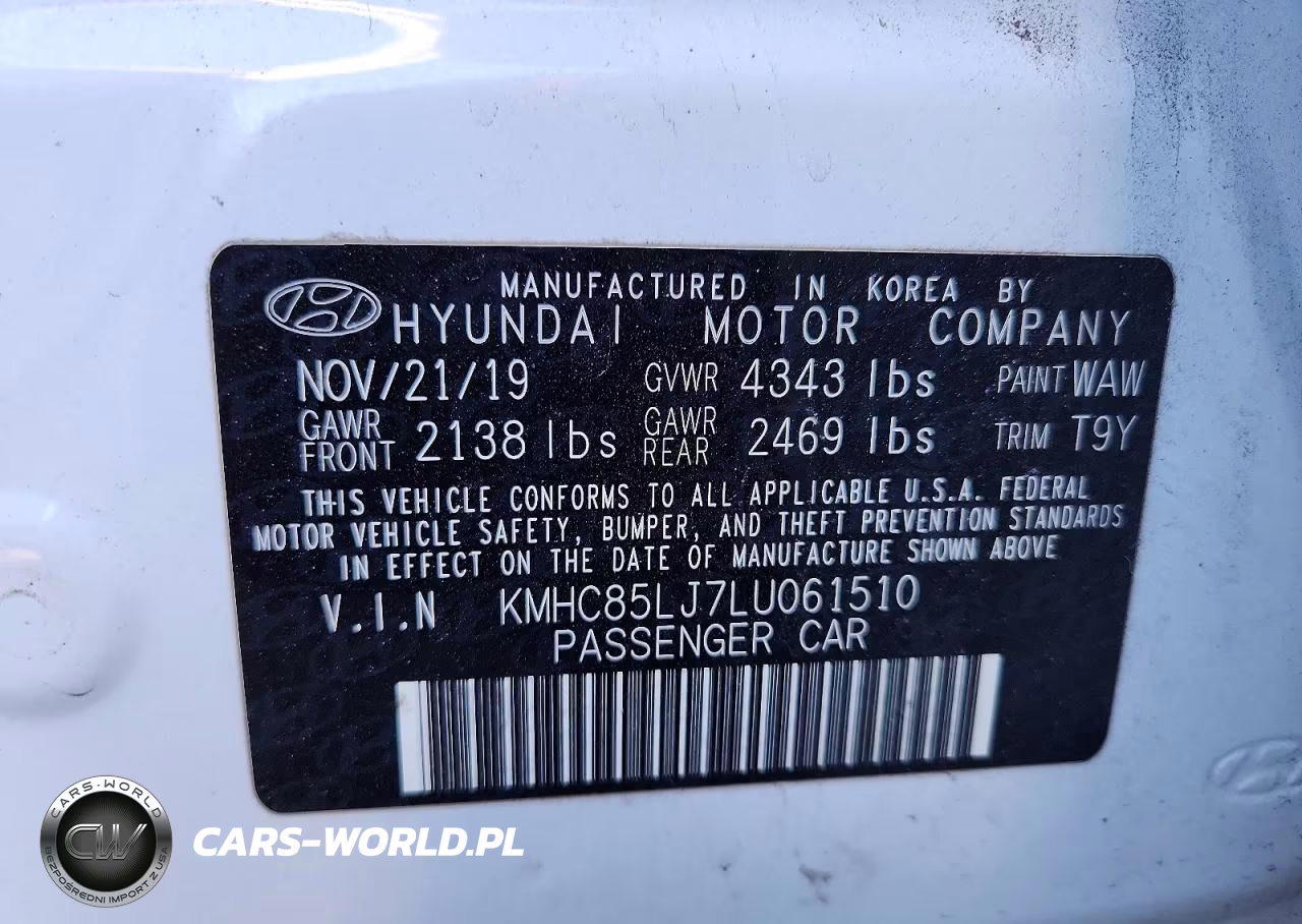 2020 Hyundai Ioniq Limited VIN:KMHC85LJ7LU061510 - 12