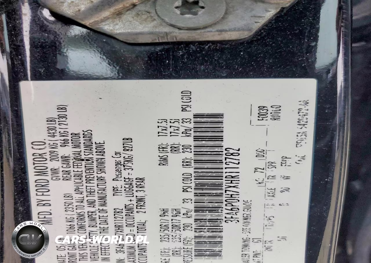 2017 Ford Fusion Se VIN:3FA6P0H7XHR112782 - 12