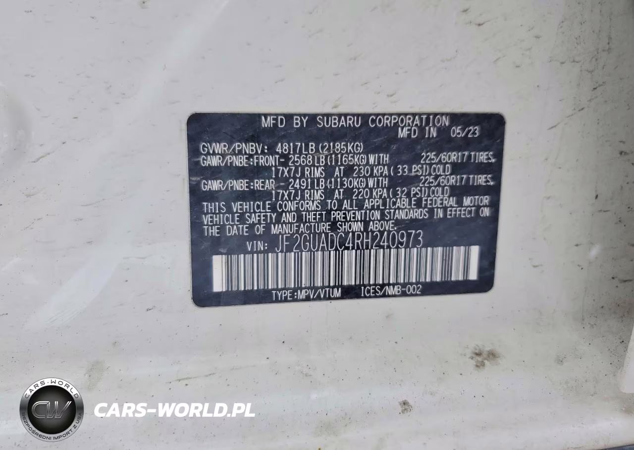 2024 Subaru Crosstrek Premium VIN:JF2GUADC4RH240973 - 13