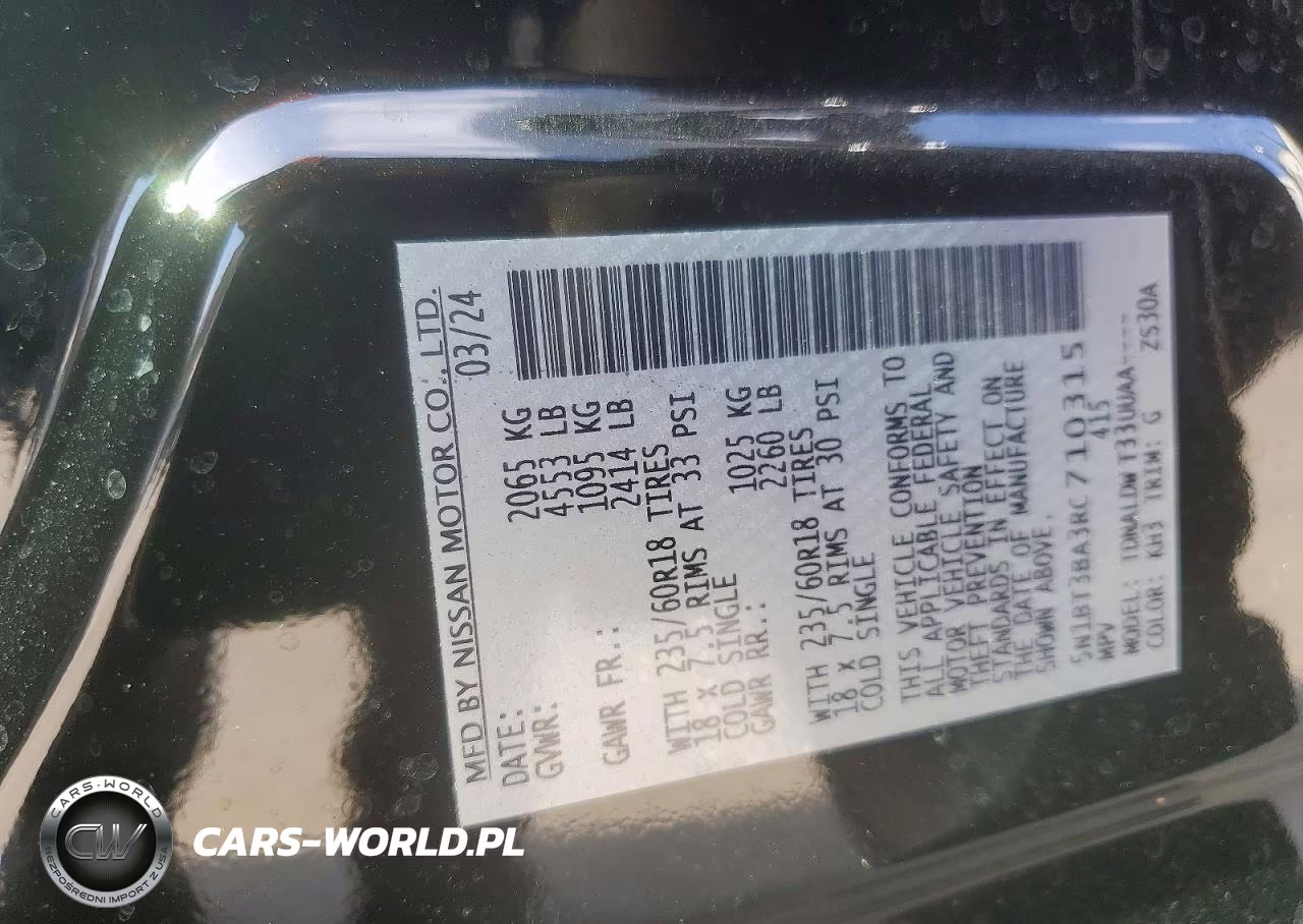 2024 Nissan Rogue Sv VIN:5N1BT3BA3RC710315 - 12