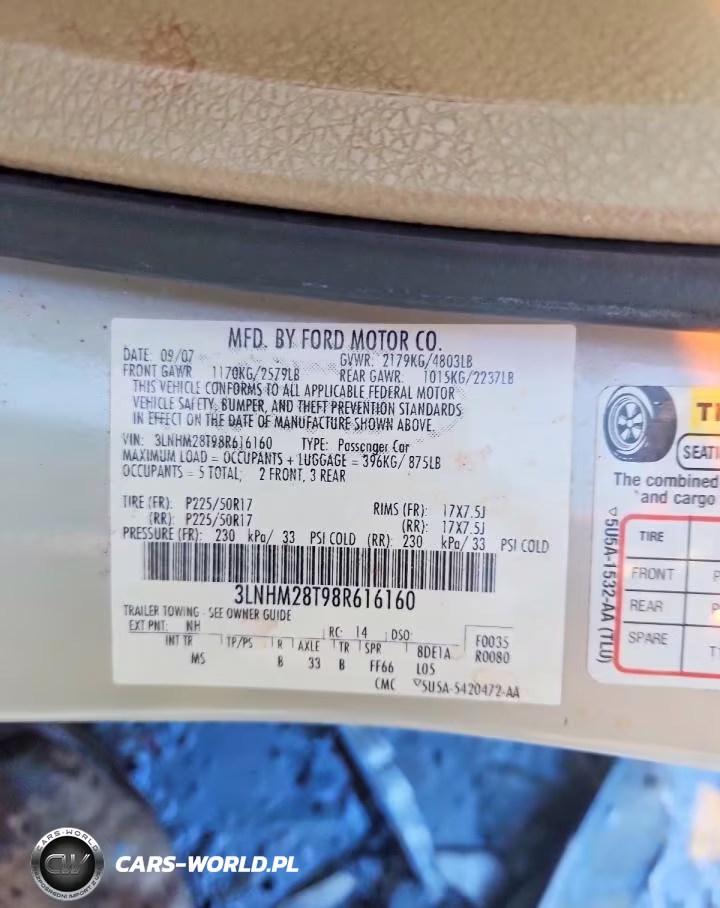 2008 Lincoln Mkz VIN:3LNHM28T98R616160 - 12
