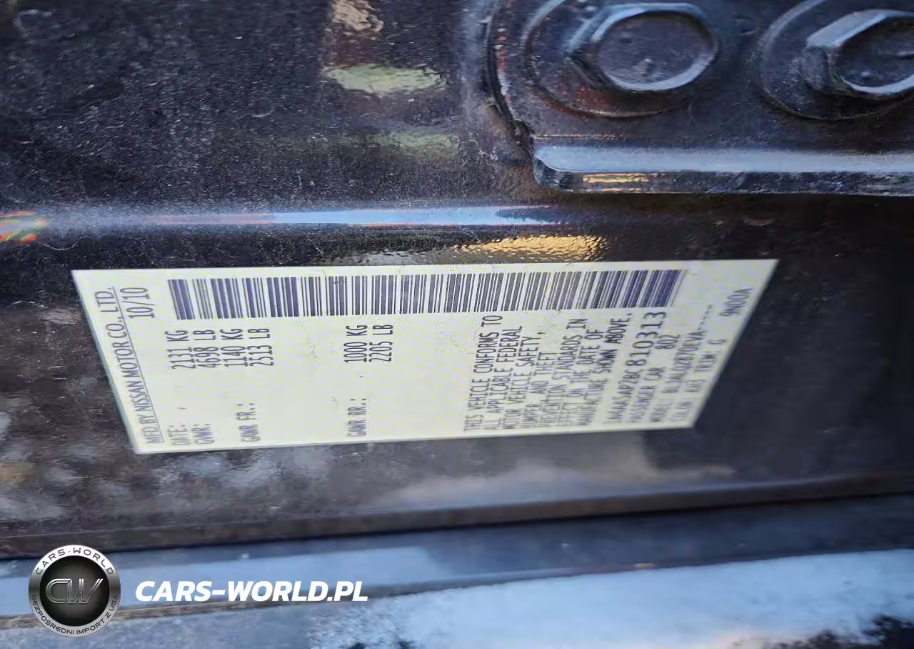2011 Nissan Maxima S VIN:1N4AA5AP2BC810313 - 12